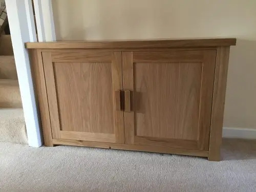 Oak sideboard finished in Clear Lacquer image