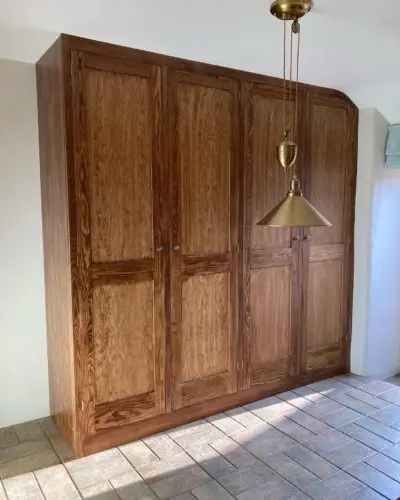 Kitchen Cupboards
Manufactured from Douglas Fir
Finished in Medium Oak Stain with Clear Lacquer image