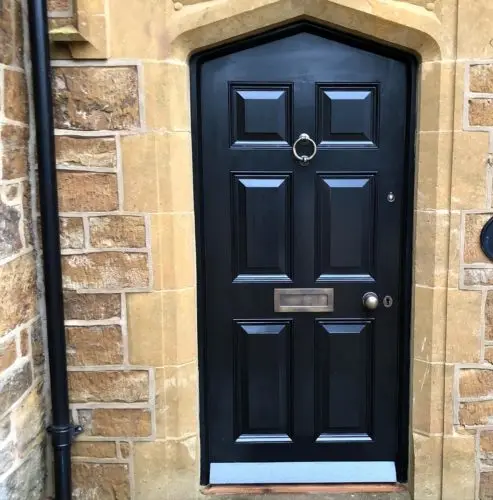 Gothic Arched Door
Manufactured from Accoya
Finished in Black Exterior  image