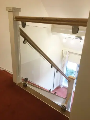Oak Handrail and Glass Balustrade image